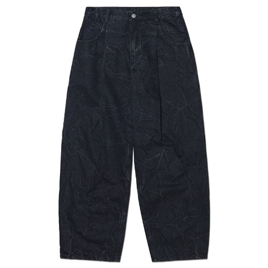 노매뉴얼 B.D WIDE DENIM PANTS - BLACK 상품이미지1
