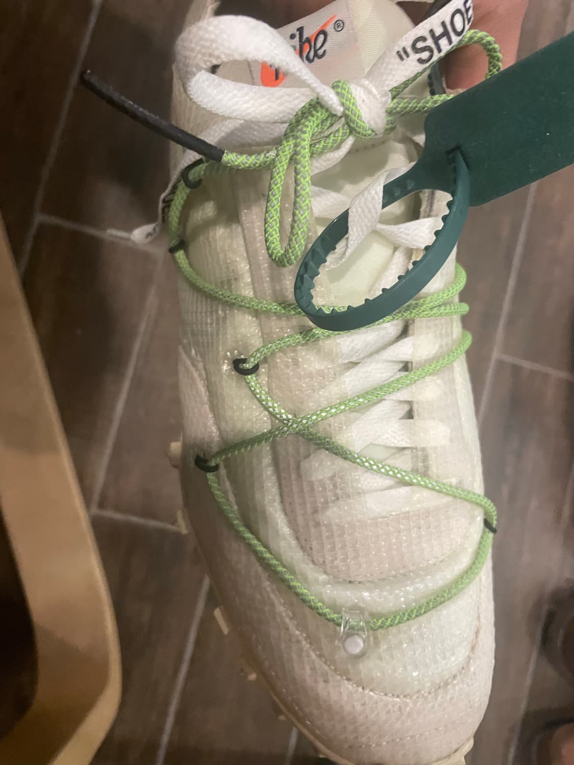 나이키 x 오프화이트 와플 레이서 흰색  상품이미지5