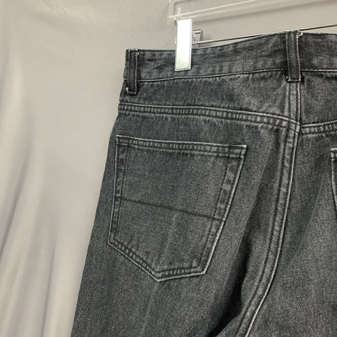 M HIS 헤지스 일자 흑청 데님 청바지 상품이미지3