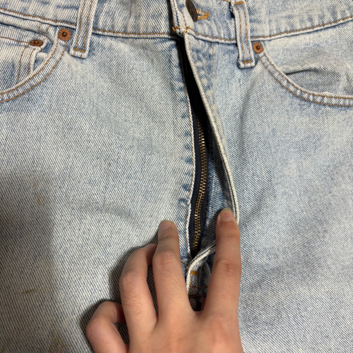 34 리바이스505 연청 데님팬츠 상품이미지4