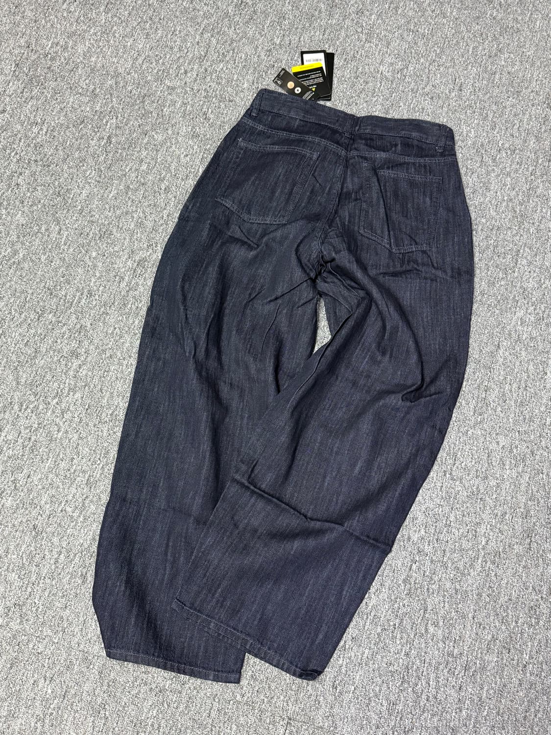 무신사 스탠다드 린넨 라이크 세미 벌룬 데님팬츠 31 상품이미지2