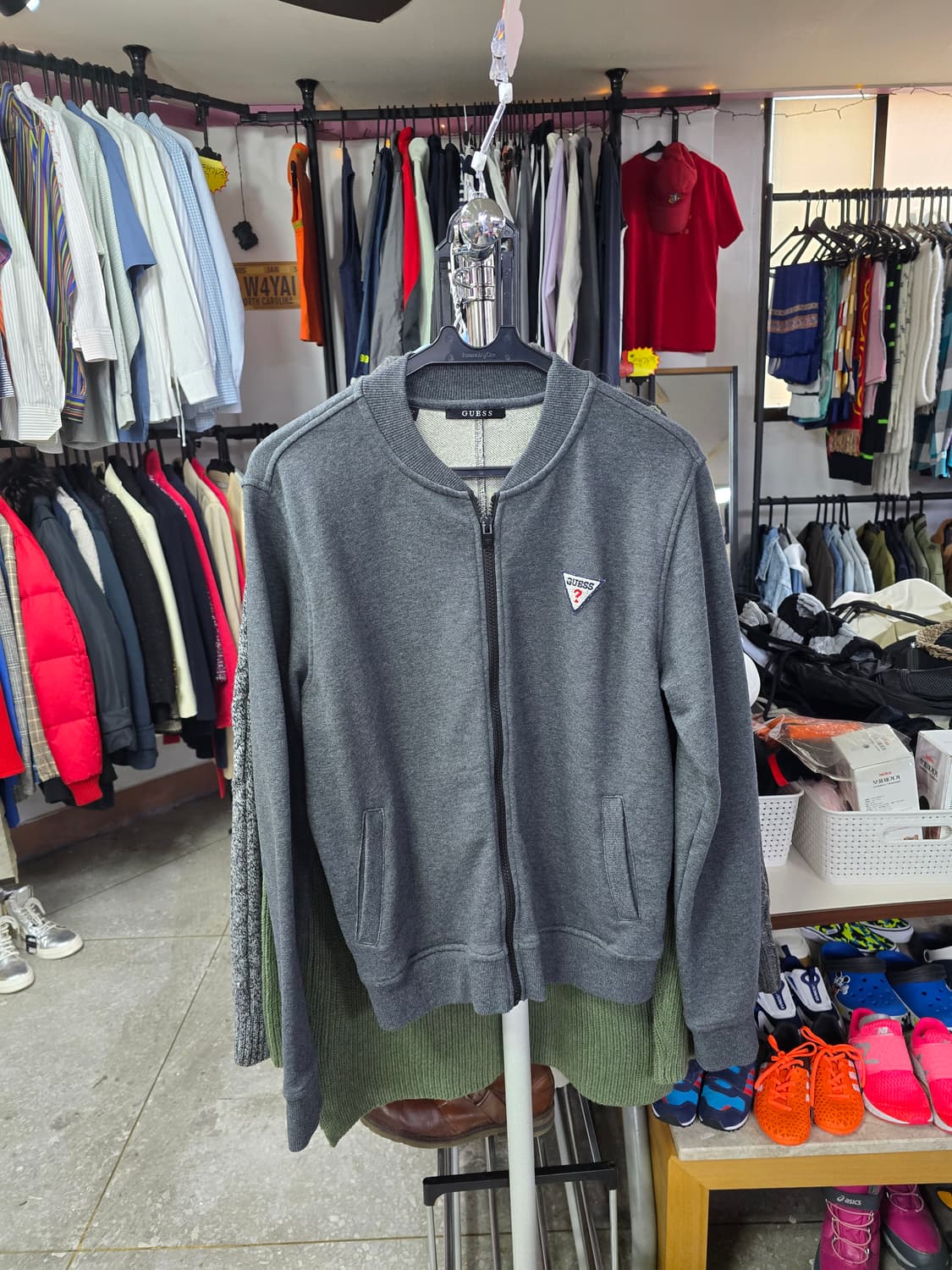 게스 그레이 짚업 자켓 (1400) 상품이미지1