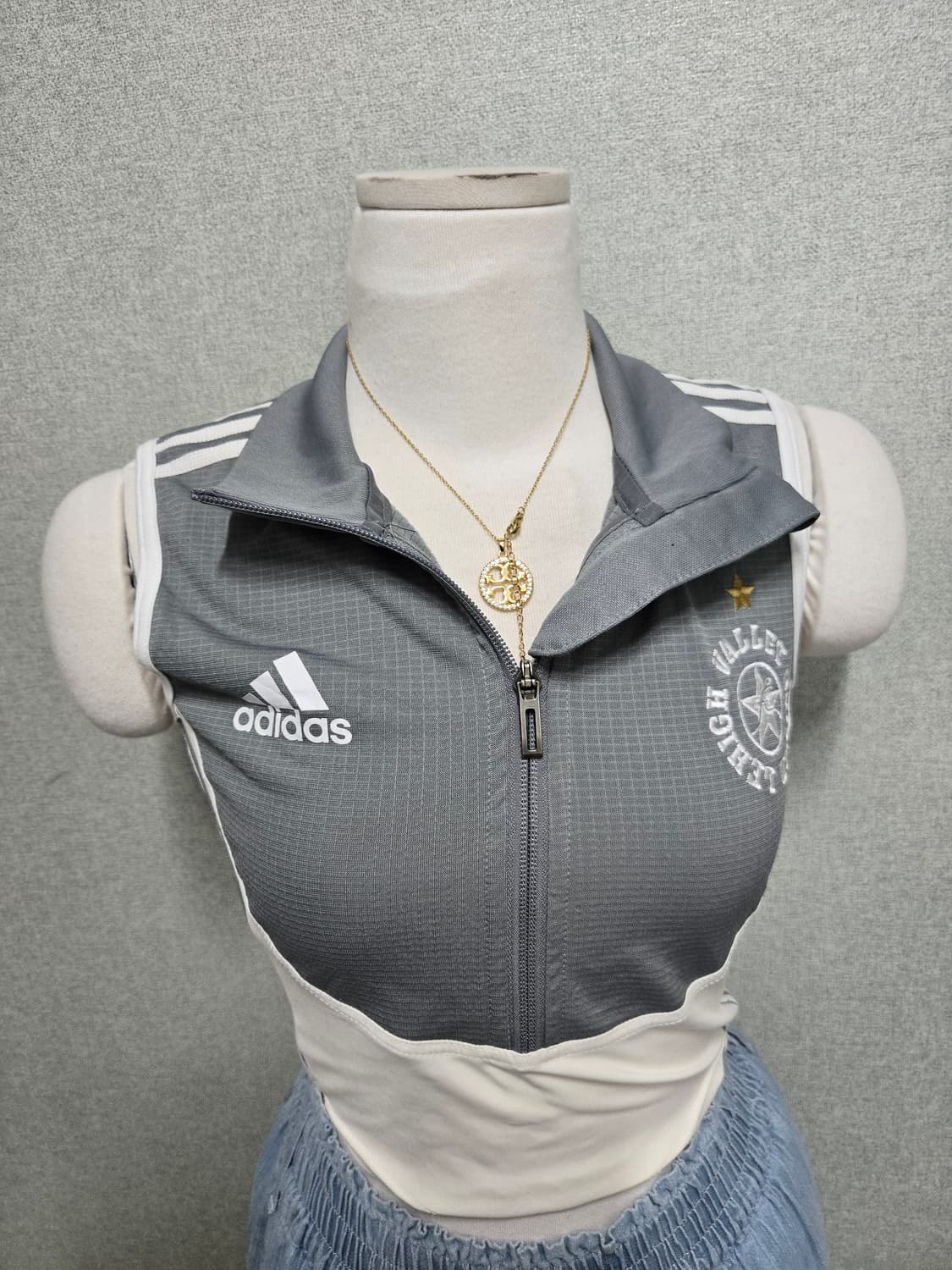 져지액티브탑 회색 아디다스  상품이미지1