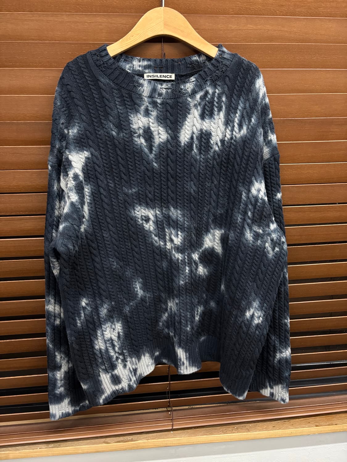 인사일런스 타이다이 케이블 니트 상품이미지4