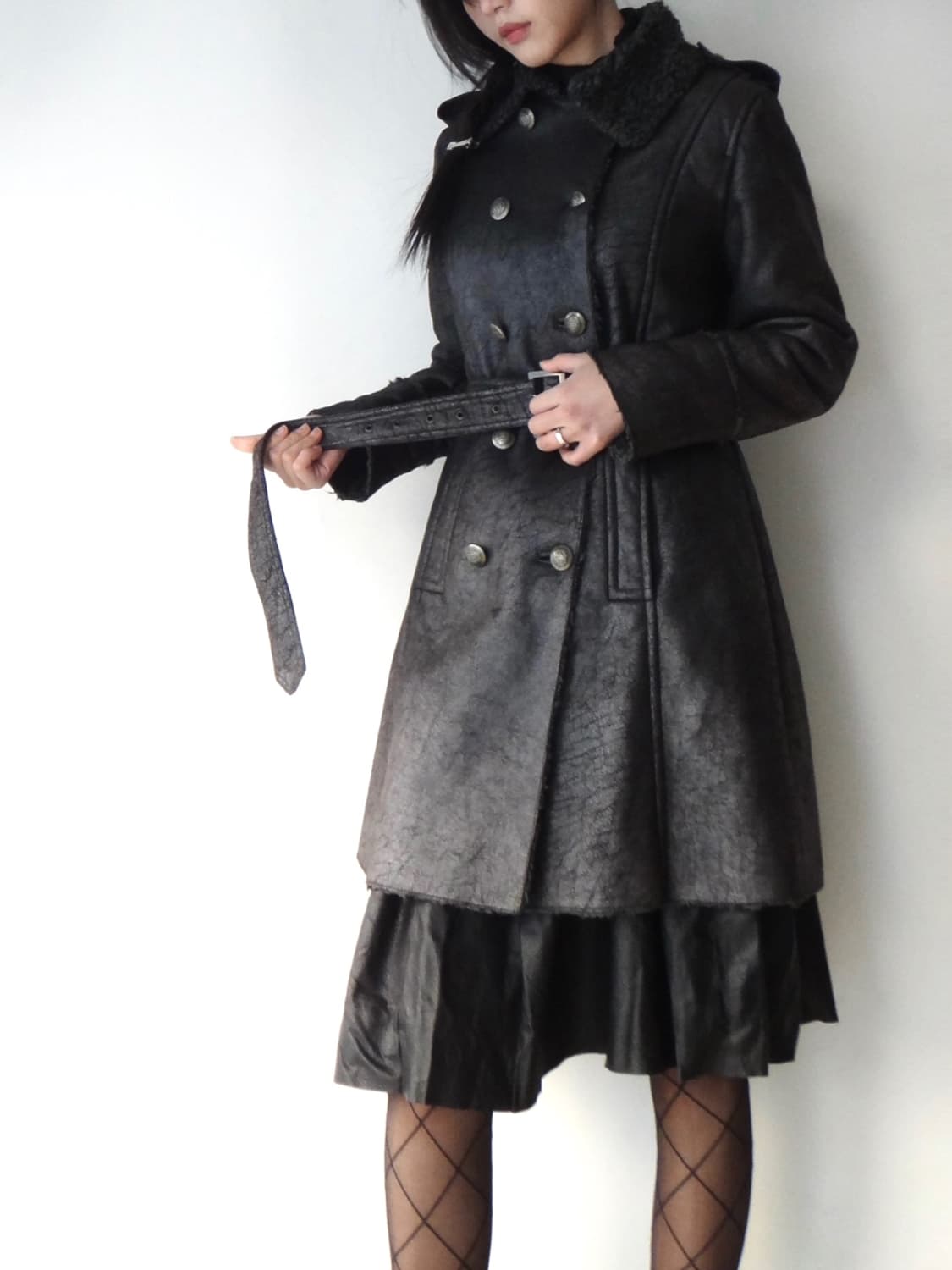 Double breastesd fur muston jacket  상품이미지6