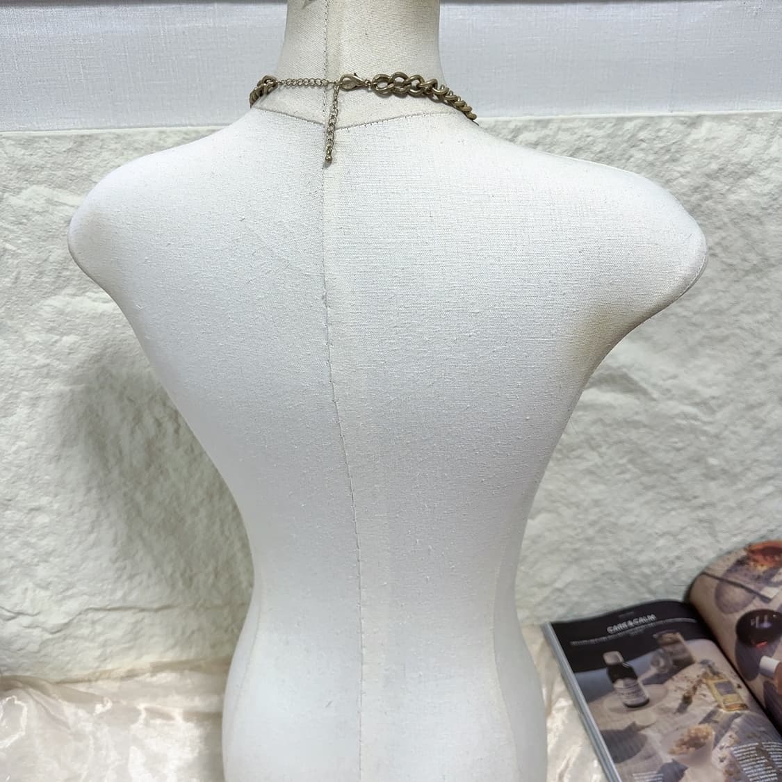 빈티지 플라워 오리엔탈 쿠바체인 목걸이 상품이미지3