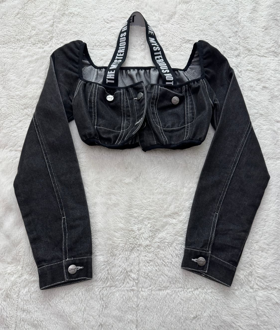 더미스테리어스호텔 리워크 데님 탑 상품이미지1