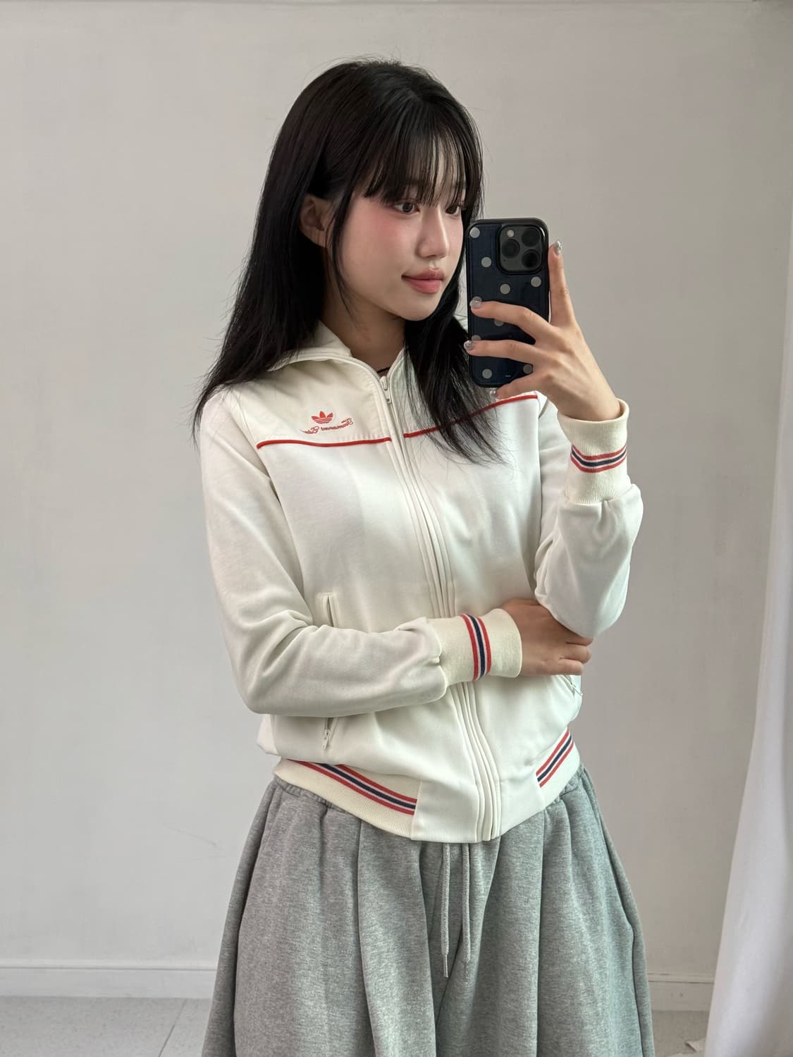 아디다스 화이트 셔링 져지 상품이미지4