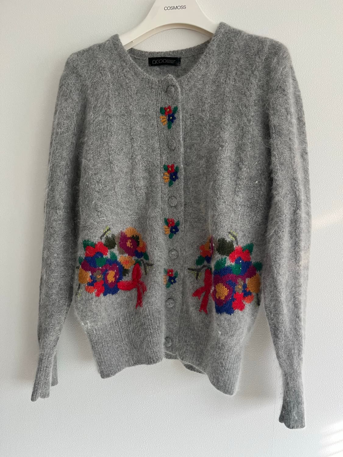 일본 빈티지 핸드자수 가디건 상품이미지3