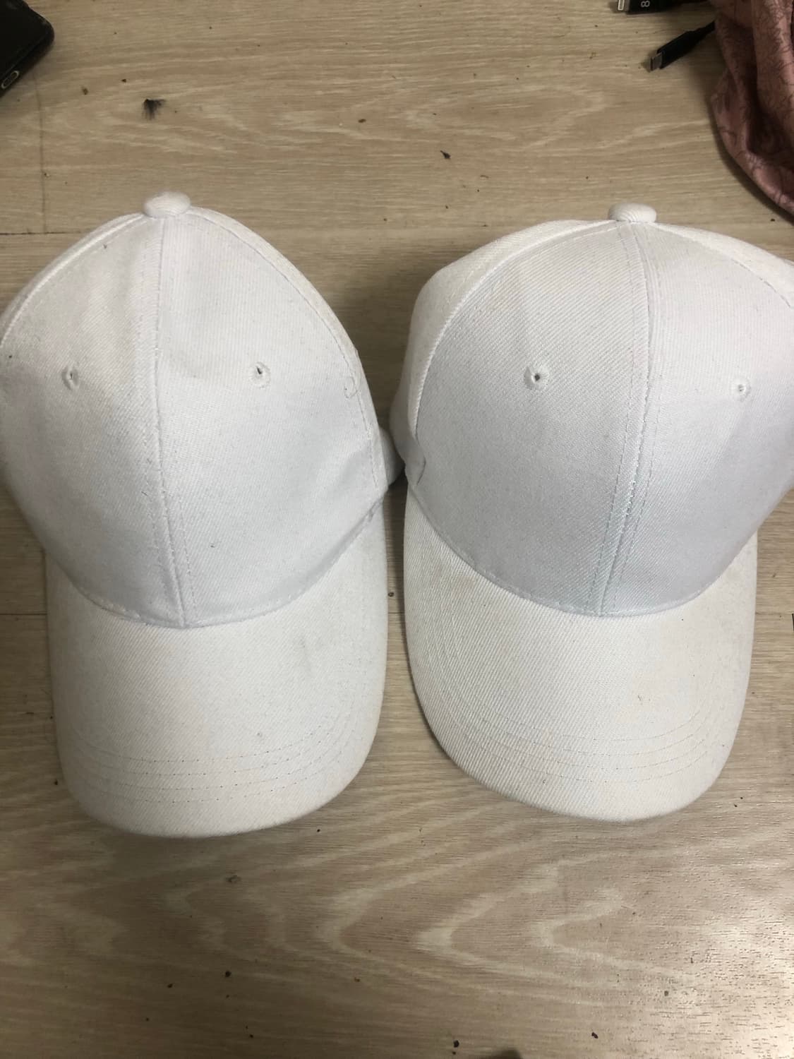 무지 화이트 볼캡 모자 Free 사이즈 상품이미지1