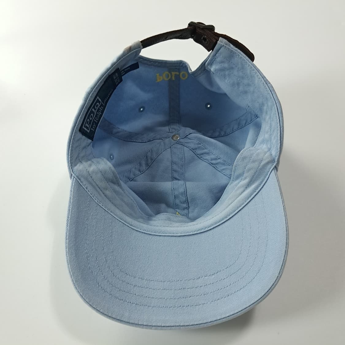CK423 L 폴로 90s 가죽스트랩 옐로우포니 스카이블루 볼캡 상품이미지7