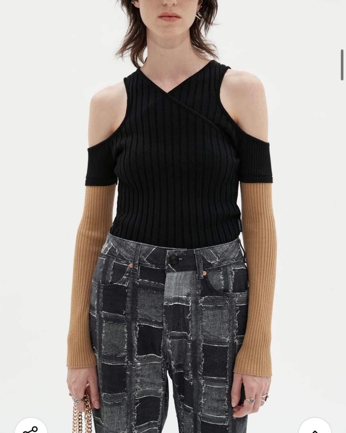 앤더슨벨 니트 오프숄더 상품이미지1