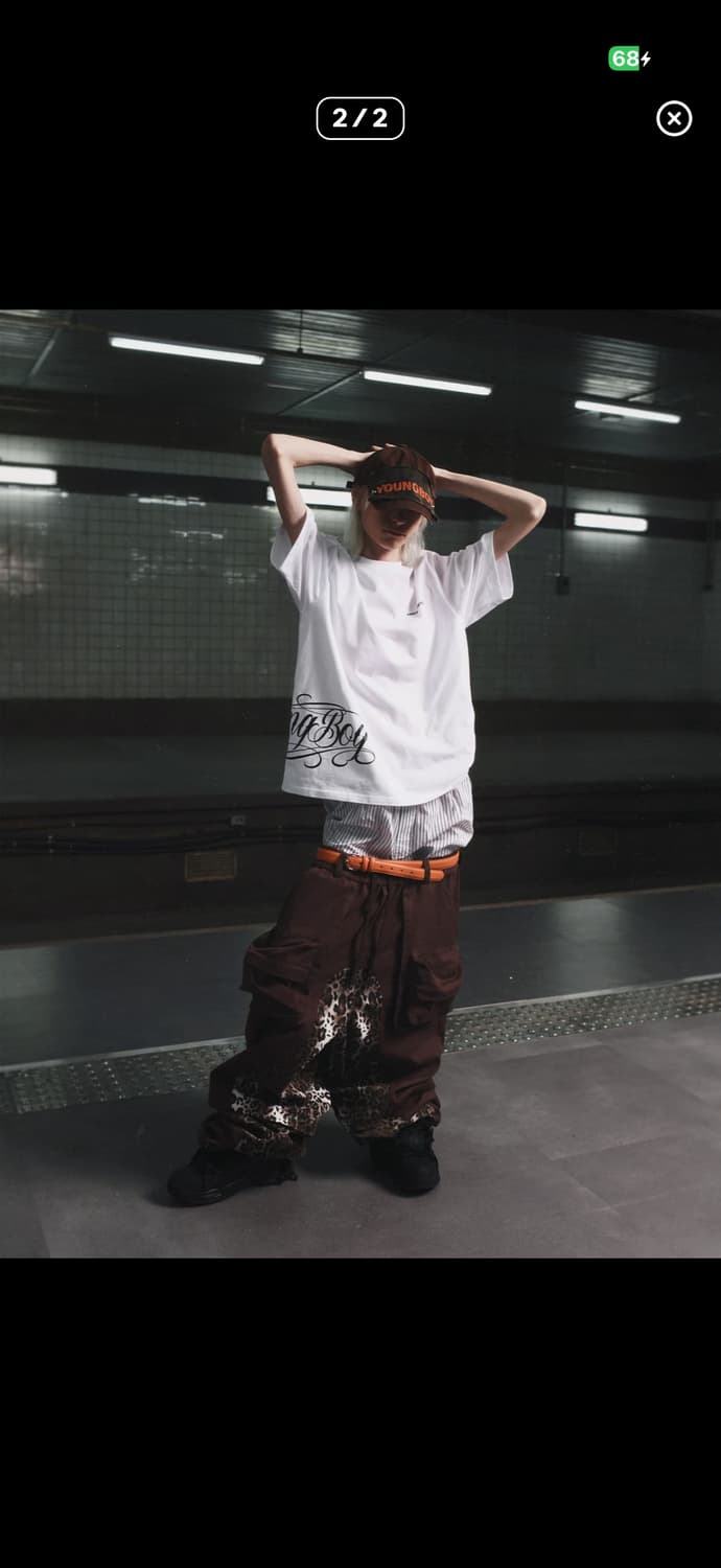 하우스네버다이즈 레오파드 브라운 팬츠 상품이미지2