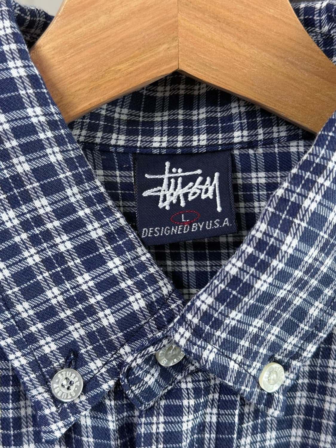 90s 스투시 체크 셔츠 상품이미지7