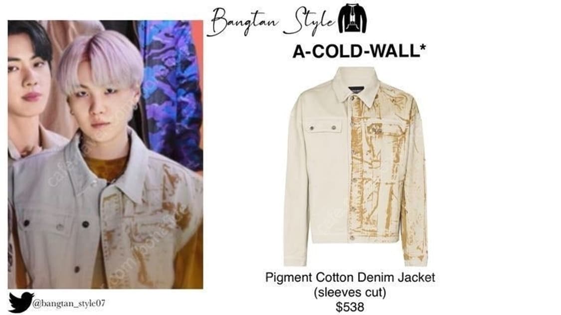 어콜드월 21SS ACW A COLD WALL 피그먼트 트러커자켓 L 상품이미지8