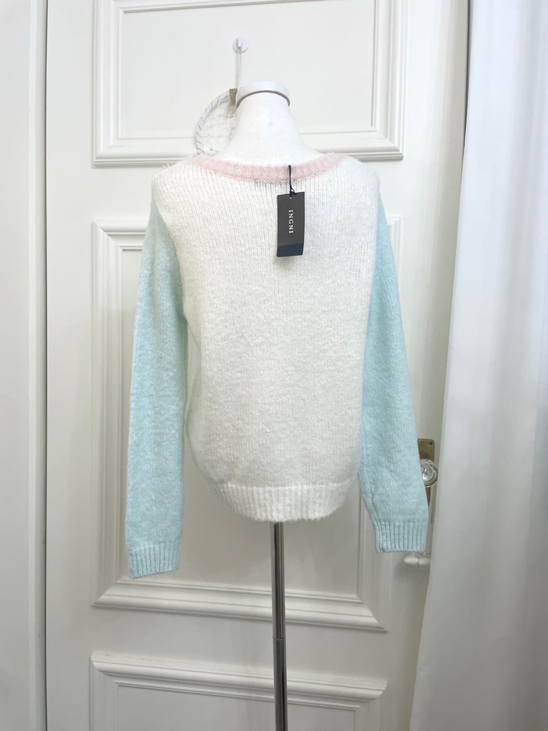 INGNI pink sky-blue candy cute knit top 상품이미지3