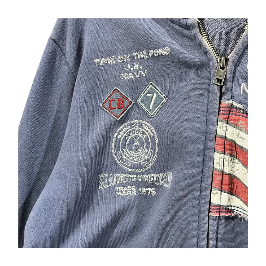 [AVIREX] 아비렉스 성조기 US 후드집업 상품이미지5