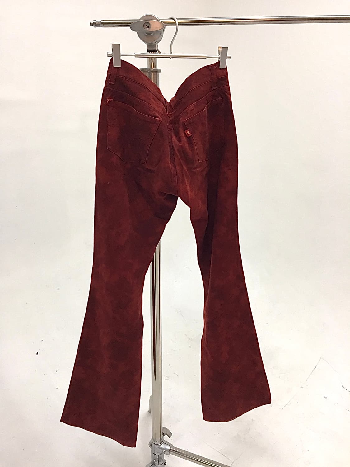 Y2K Vintage Red Flare Jeans 상품이미지1
