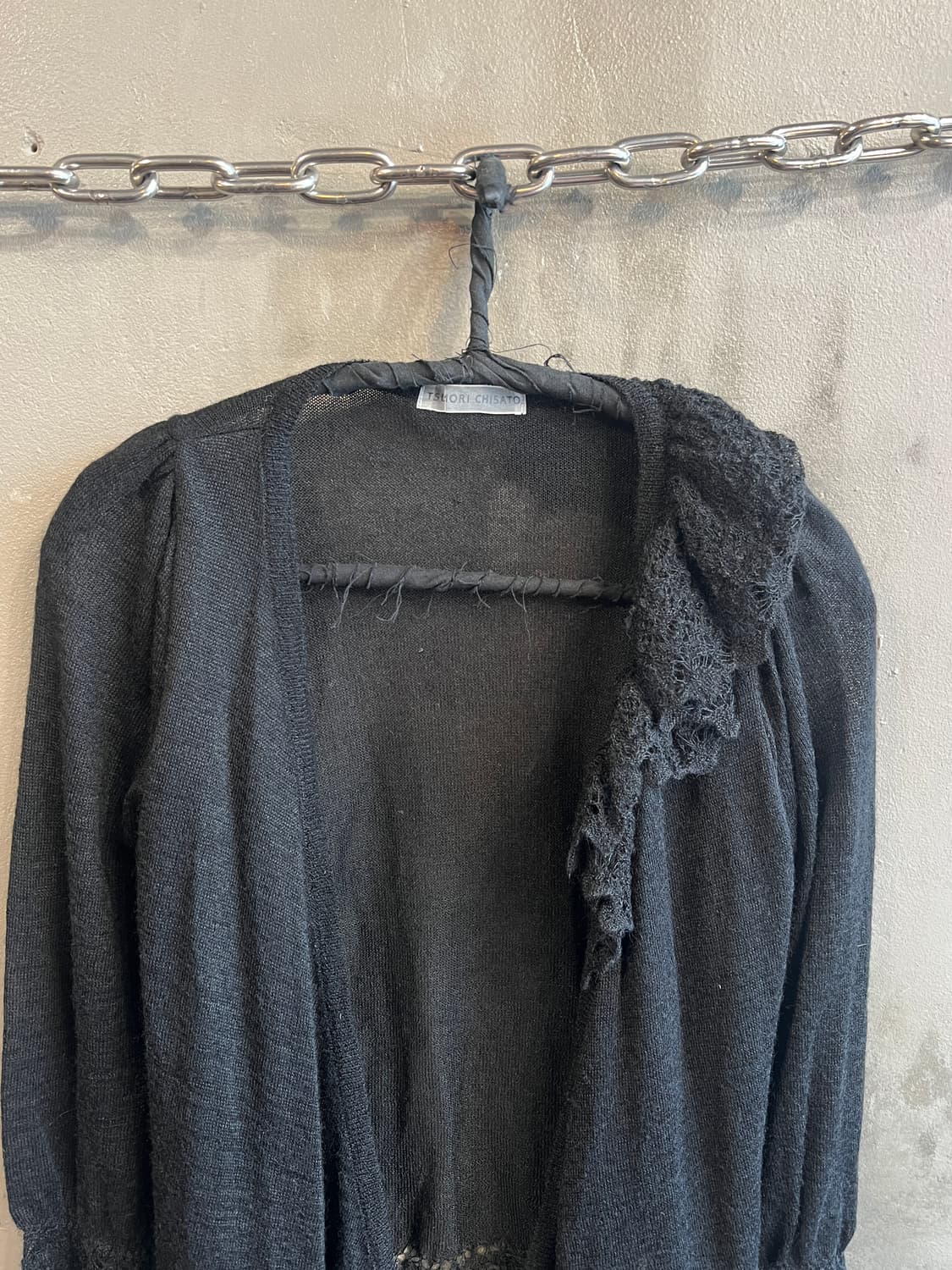 츠모리 치사토 비대칭 레이스 가디건 상품이미지3