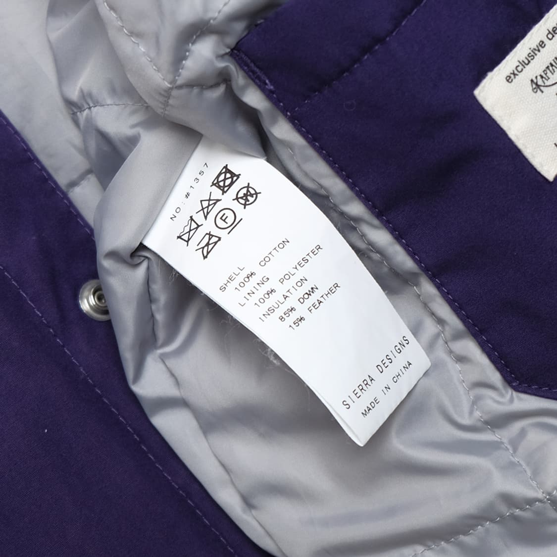 X SIERRA DESIGNS X BEAMS PLUS down shirt 상품이미지9