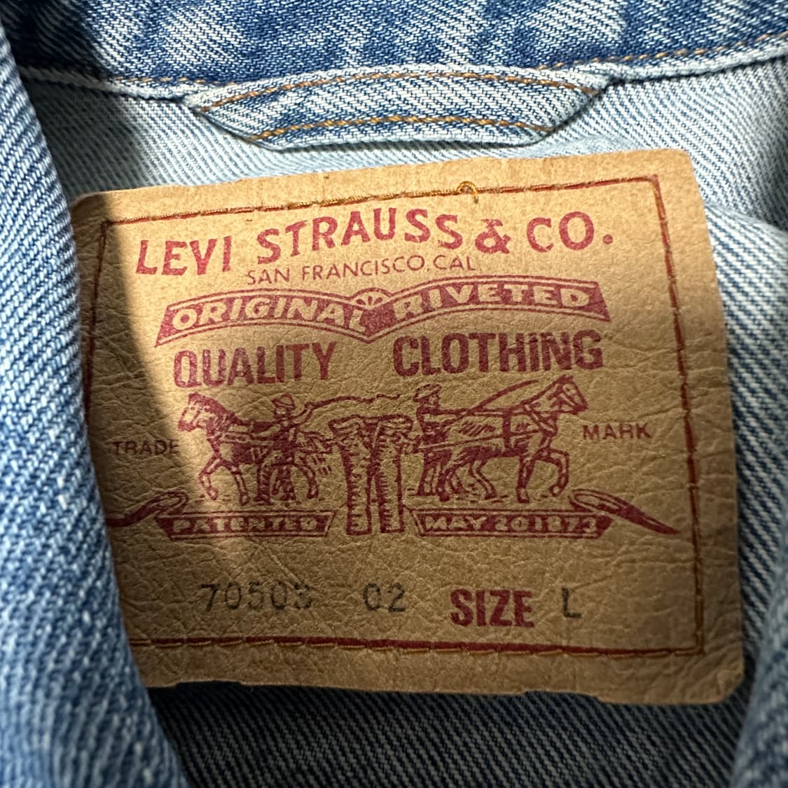 LEVI'S 70503 90's vintage denim jacket 상품이미지4