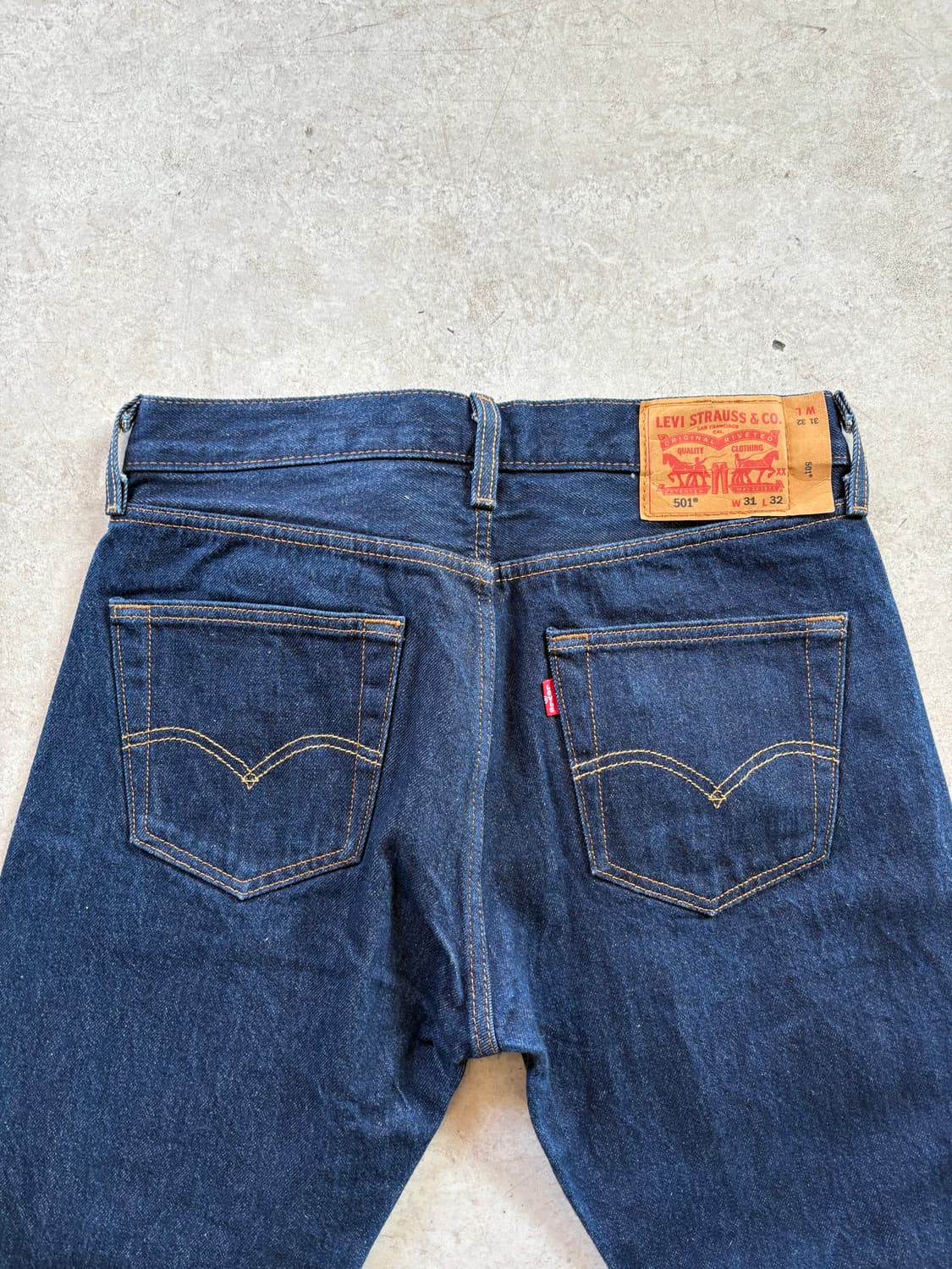 Levis 리바이스 501 진청 데님 팬츠 31X32 상품이미지4