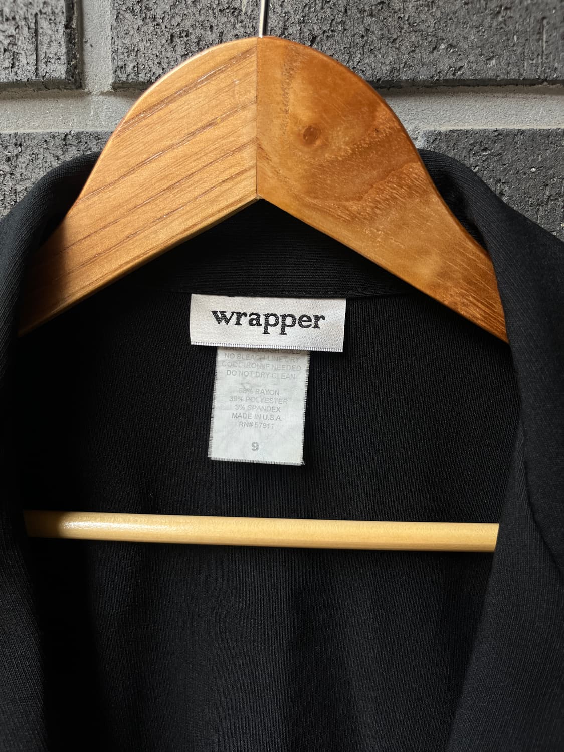 90s Wrapper 후크 자켓 블랙 상품이미지8