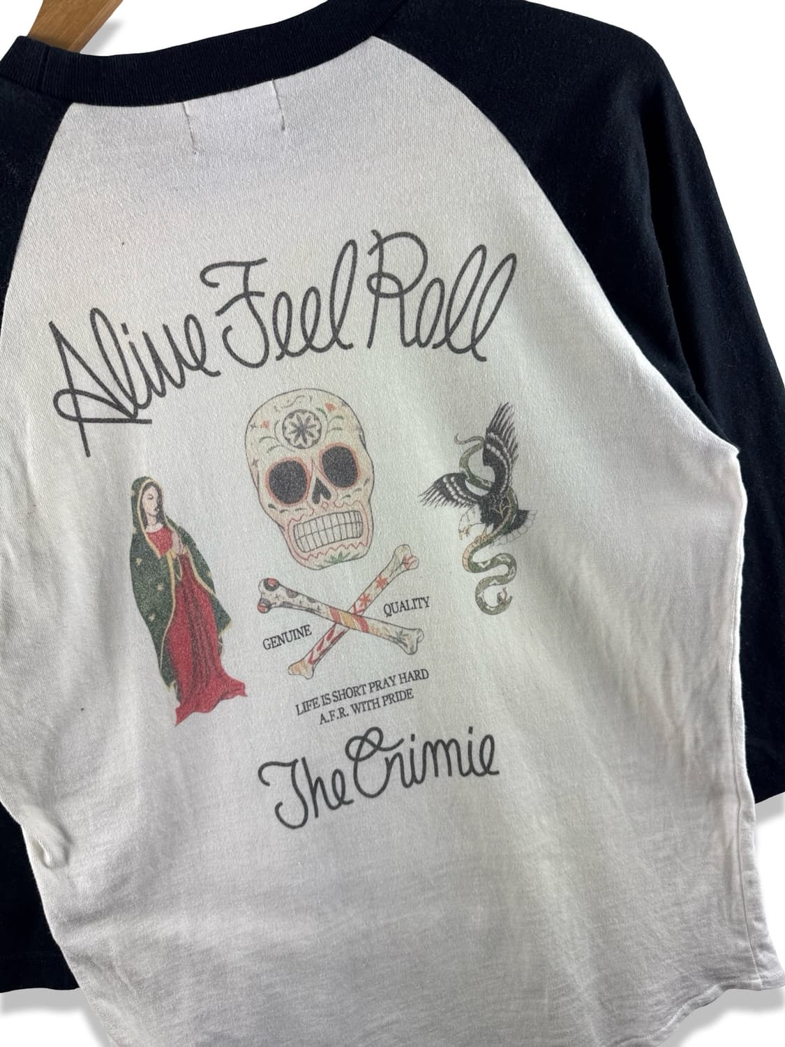 JPN Y2K 스컬 나그랑 7부롱슬리브2640 상품이미지5