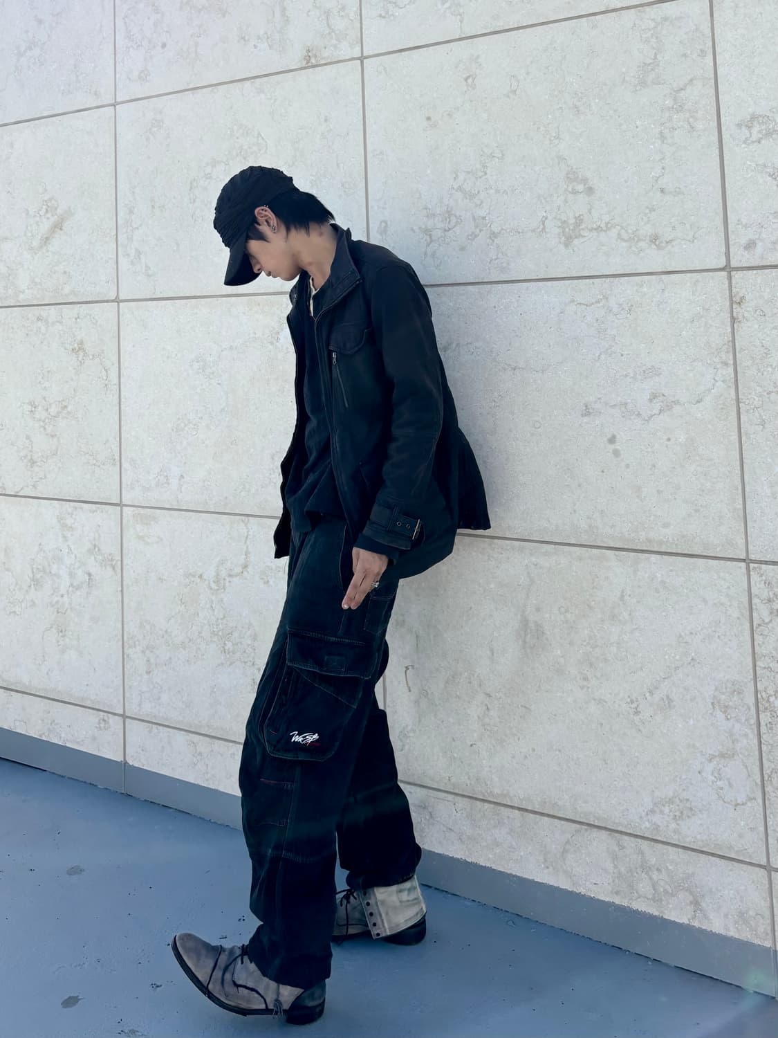 “Vintage” Side Buckle Black Multi Pocket 상품이미지5