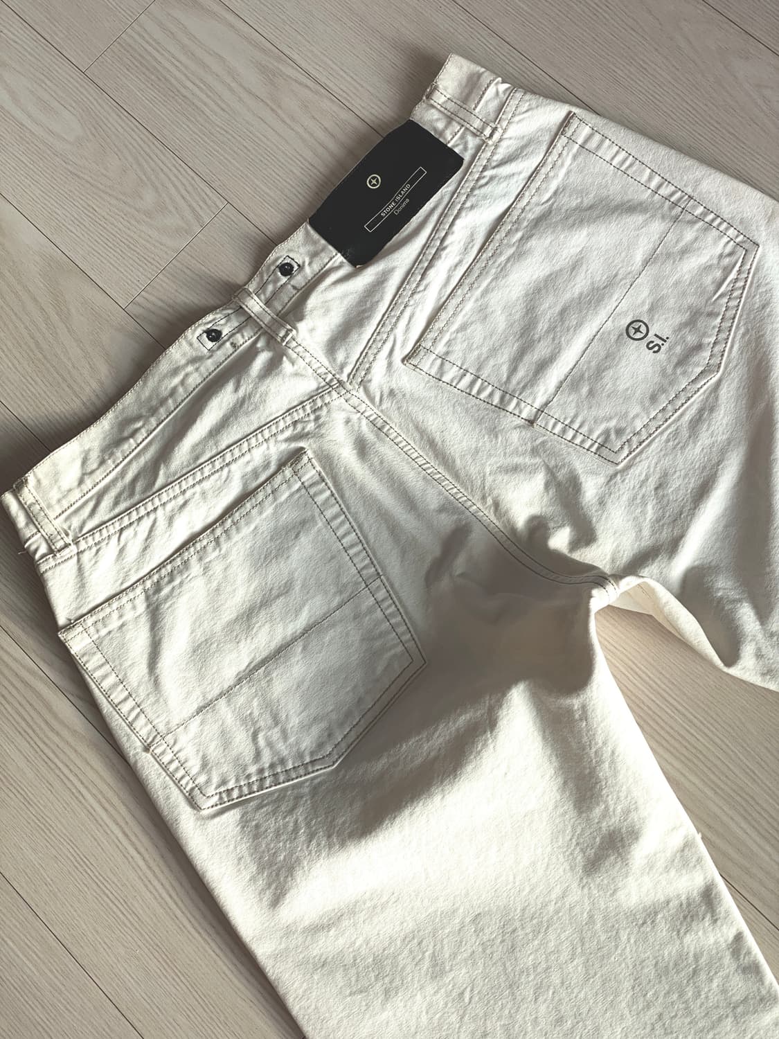  스톤아일랜드 아이보리 치노 레귤러 핏 31~32 사이즈 상품이미지5