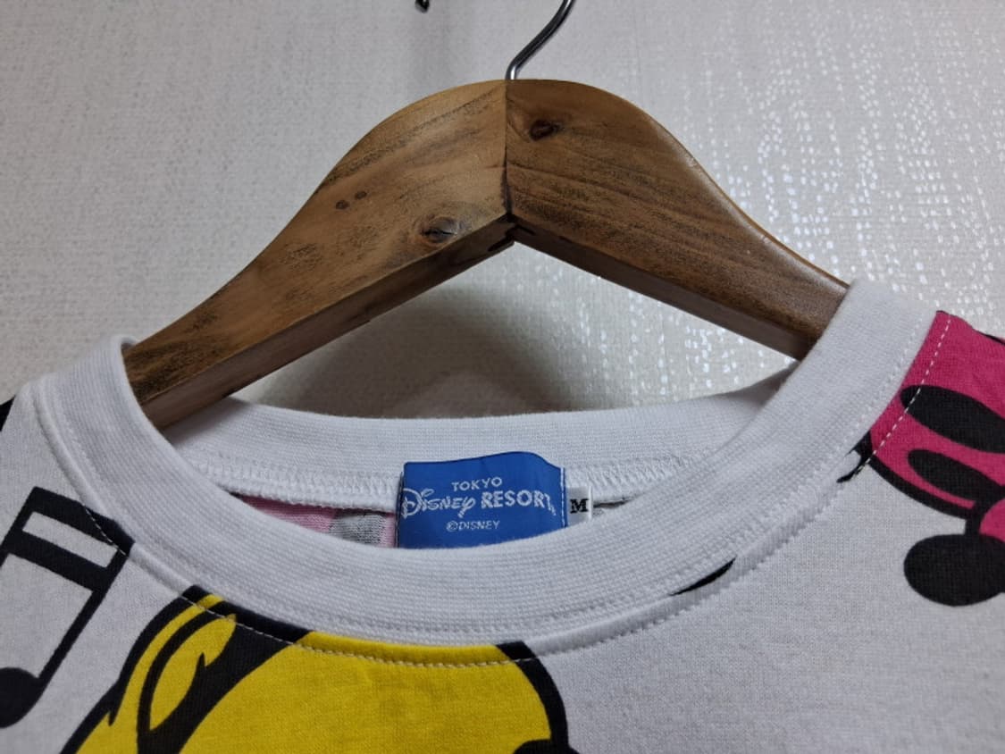 일본 Disney RESORT 미키미니케릭터 반팔티 여성 여유66 남성9 상품이미지3