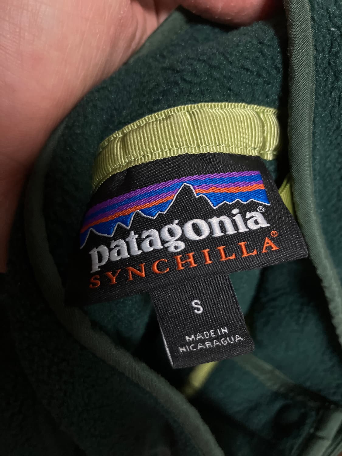 파타고니아 신칠라 다크그린 s 상품이미지2