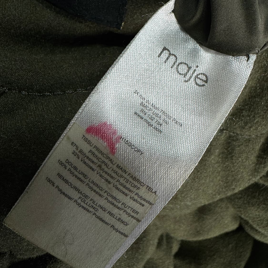 마쥬 maje 리버시블 퀼팅 후드 자켓 상품이미지4