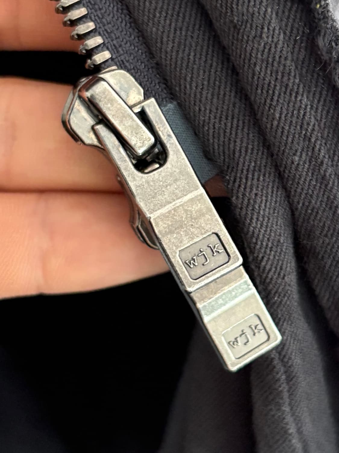 wjk 다크블랙 체스트 코트 상품이미지7