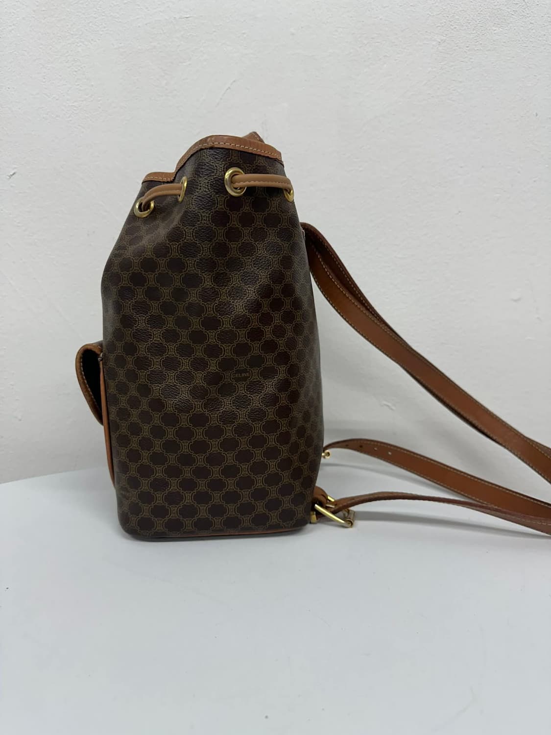 셀린느 빈티지 트리오페 마카담 버킷 백팩 [감정서ㅇ] 상품이미지4