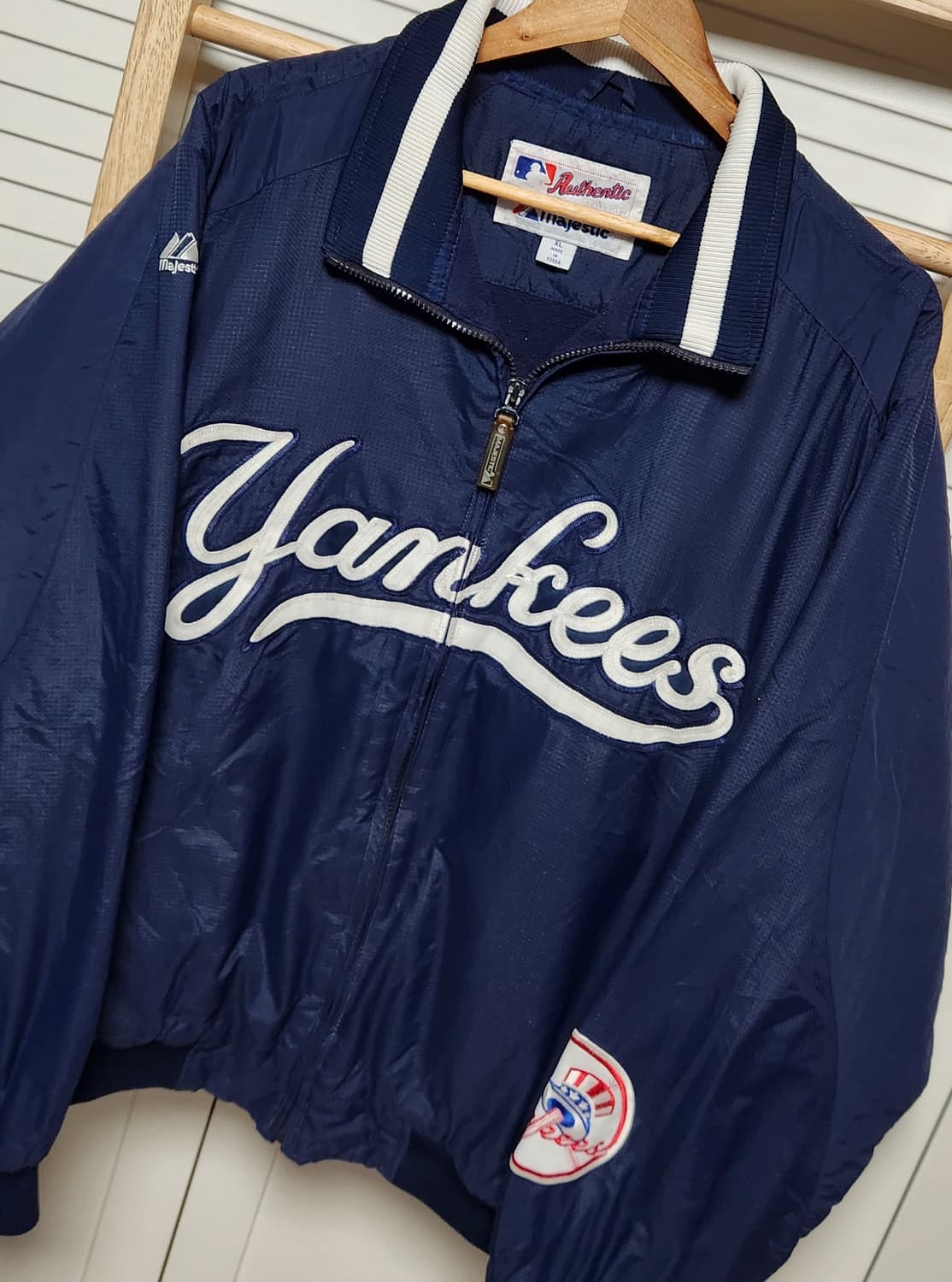 XL 뉴욕 양키스 마제스틱 바시티 스타디움 자켓 상품이미지4