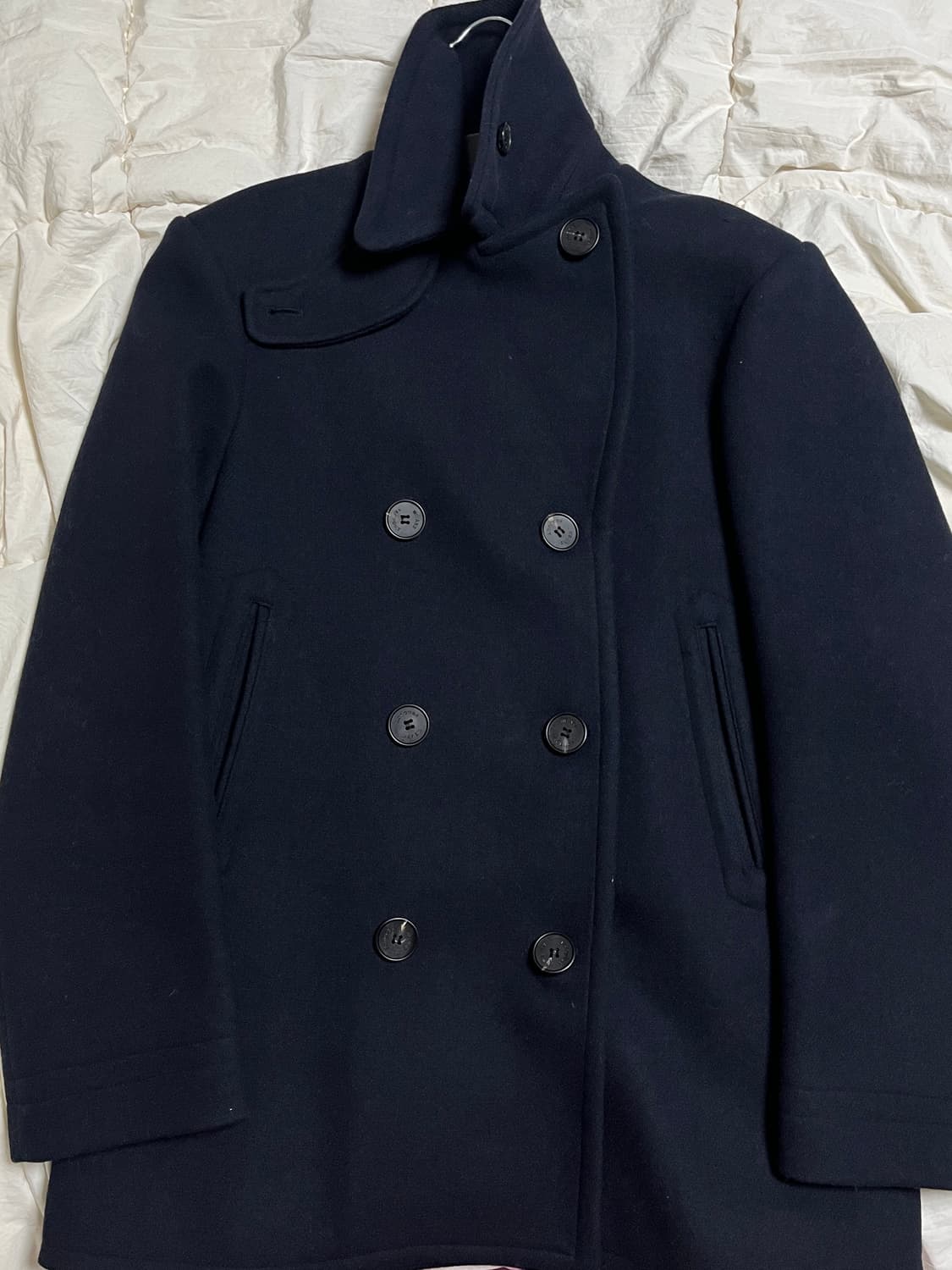 위아 링고 피코트 네이비(안감 누빔) 상품이미지8