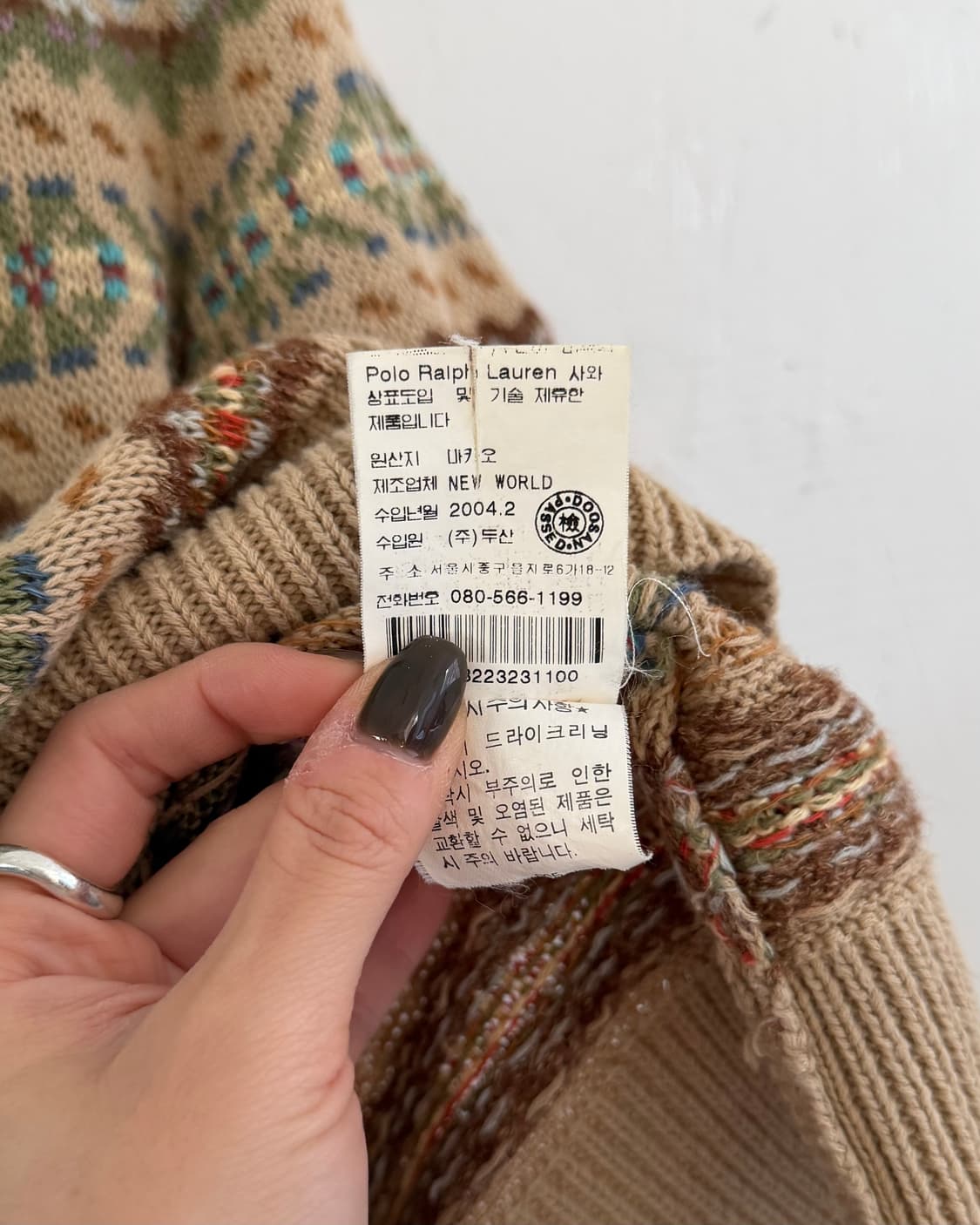 Polo 랄프로렌 우먼 페어아일패턴 반팔 니트 상품이미지4