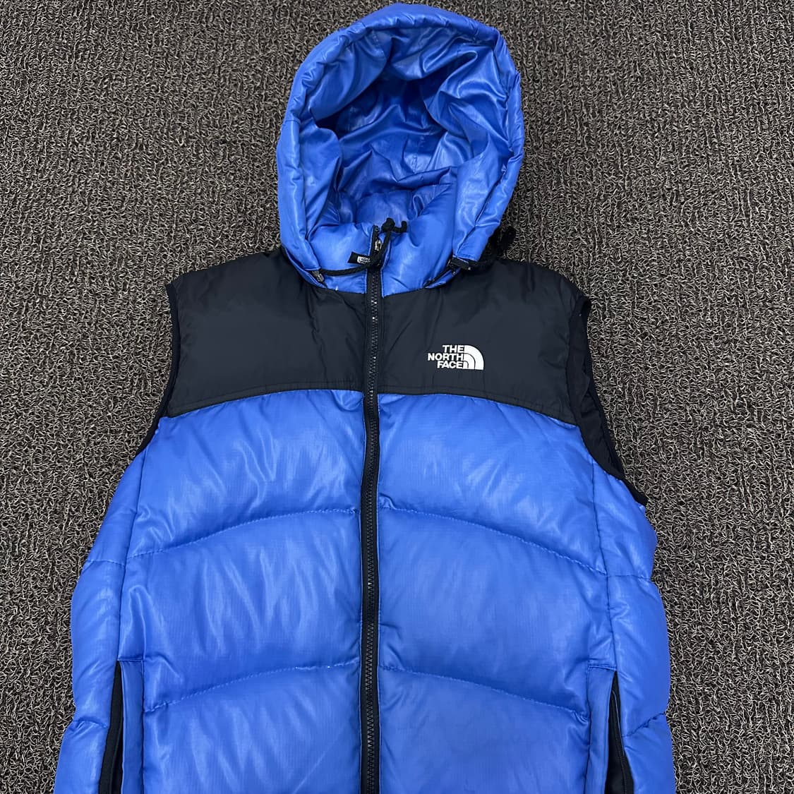 노스페이스 써밋 850 블루 덕다운 패딩조끼 L 상품이미지2