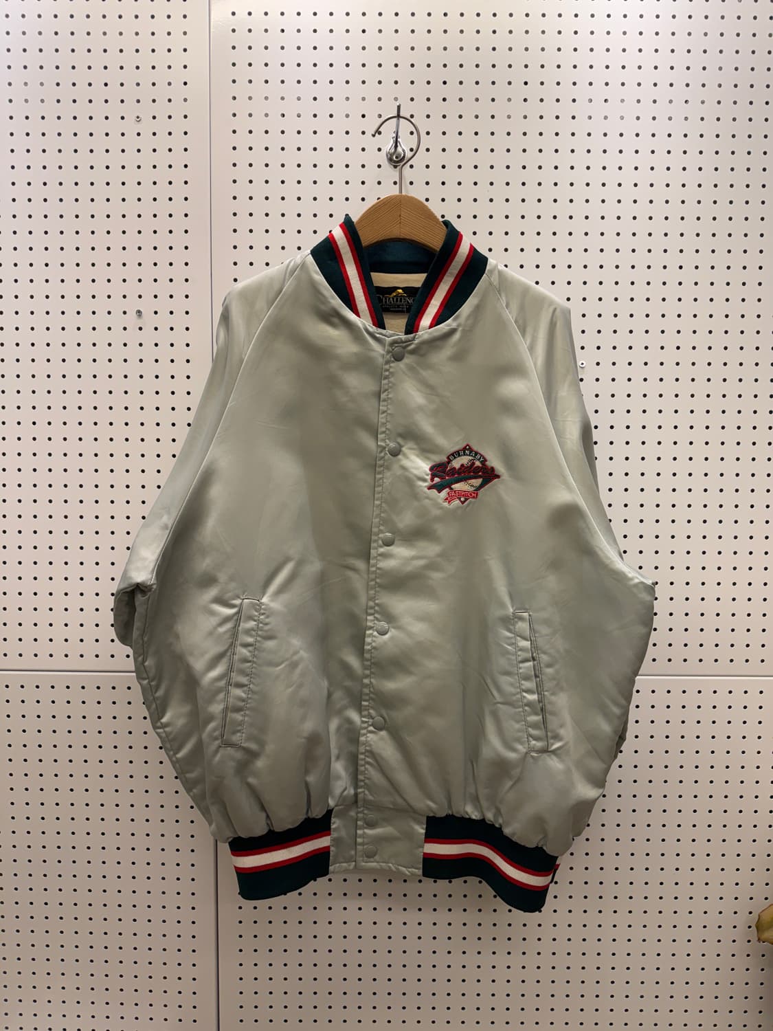 USA 오리지날 빅로고 사틴 바시티 자켓 U107 상품이미지2