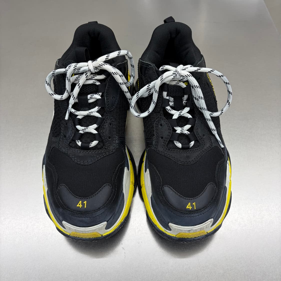 발렌시아가 트리플 S 블랙 옐로우 화이트 상품이미지1