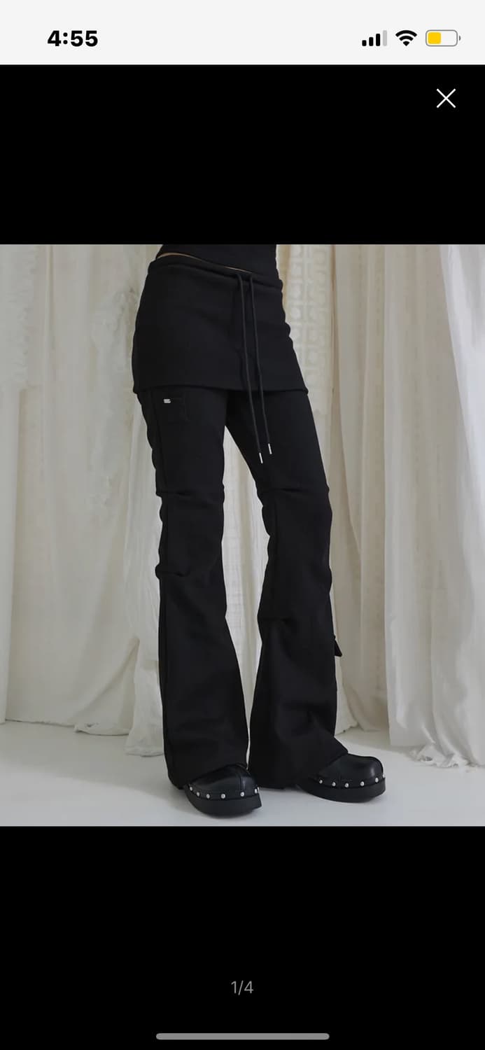 렌세 부츠컷 스커트 팬츠 스칸츠 상품이미지1