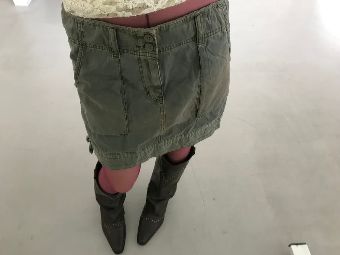 vintage cargo skirt 상품이미지2