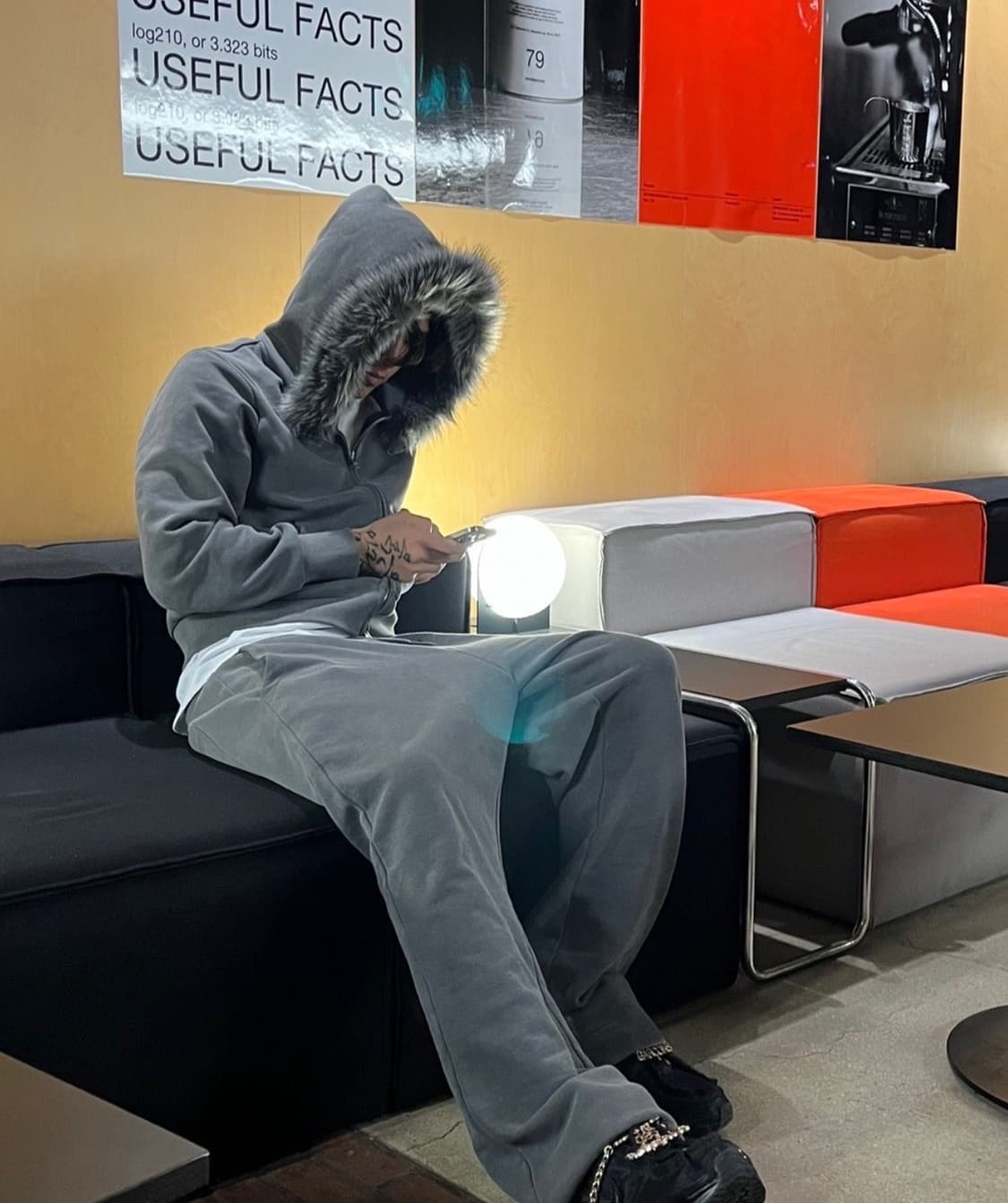 펑쉐이 그레이 셋업 상품이미지2