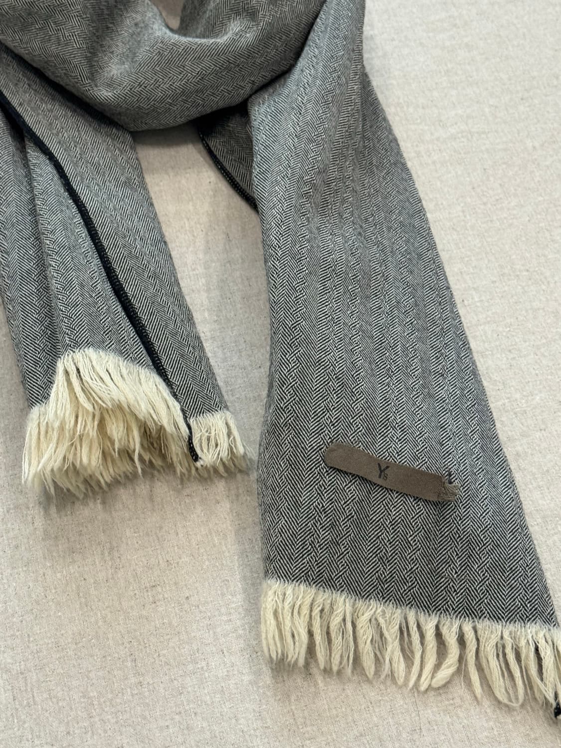 요지야마모토 90s 코튼실크 머플러 상품이미지4