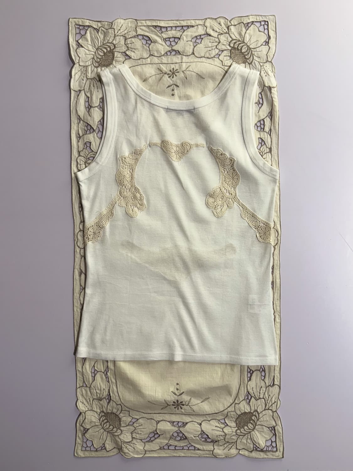 Floral Crochet Cotton Sleeveless 0256 상품이미지5