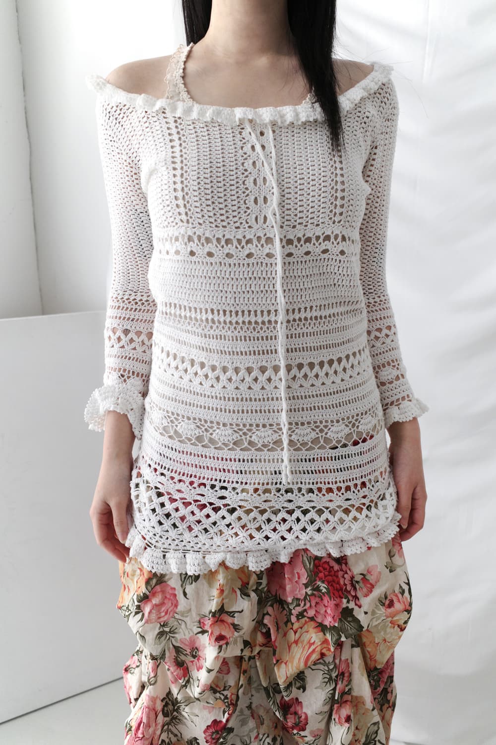 novespazio) crochet frill long knit 상품이미지5