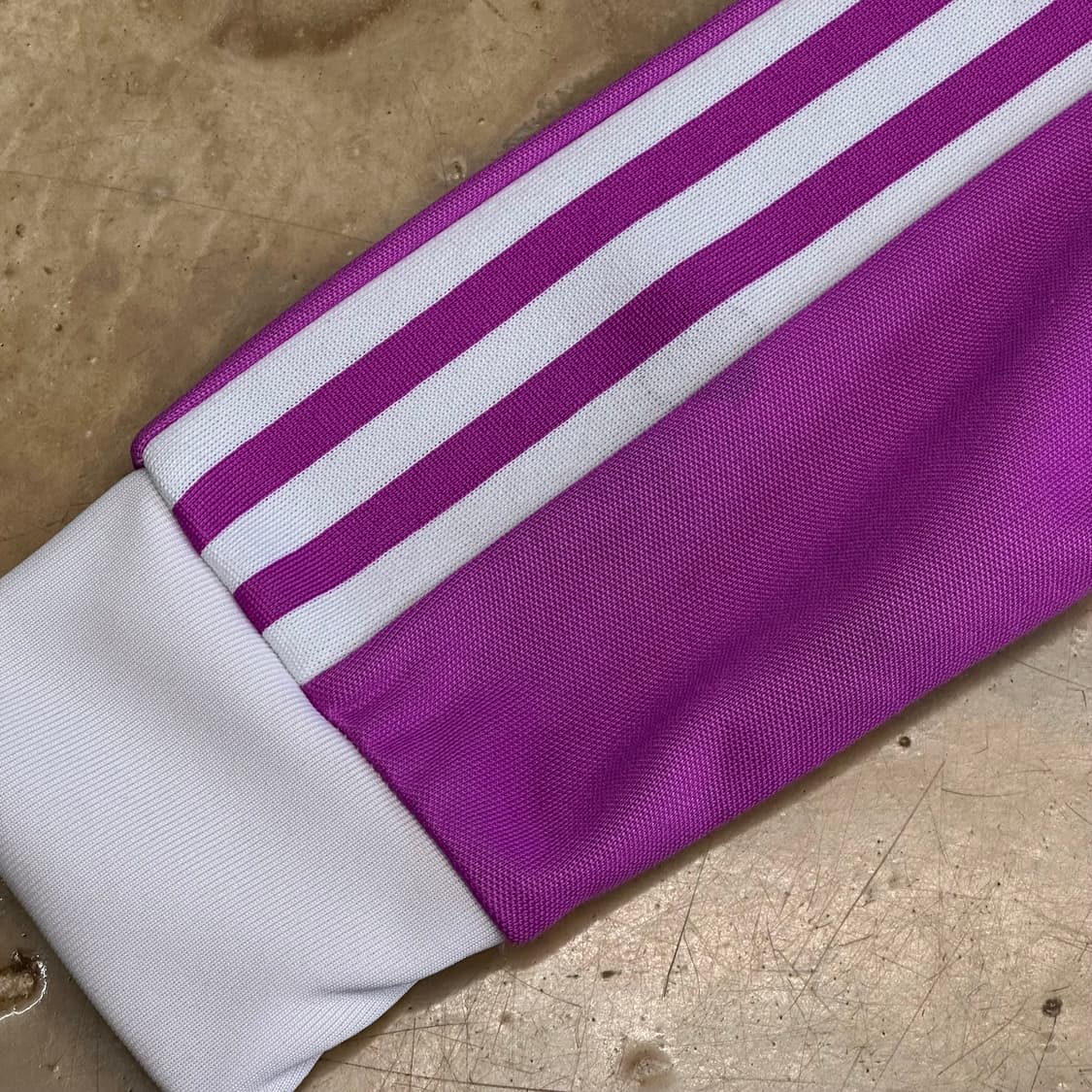 XS 아디다스 퍼플 화이트 트랙탑 상품이미지9