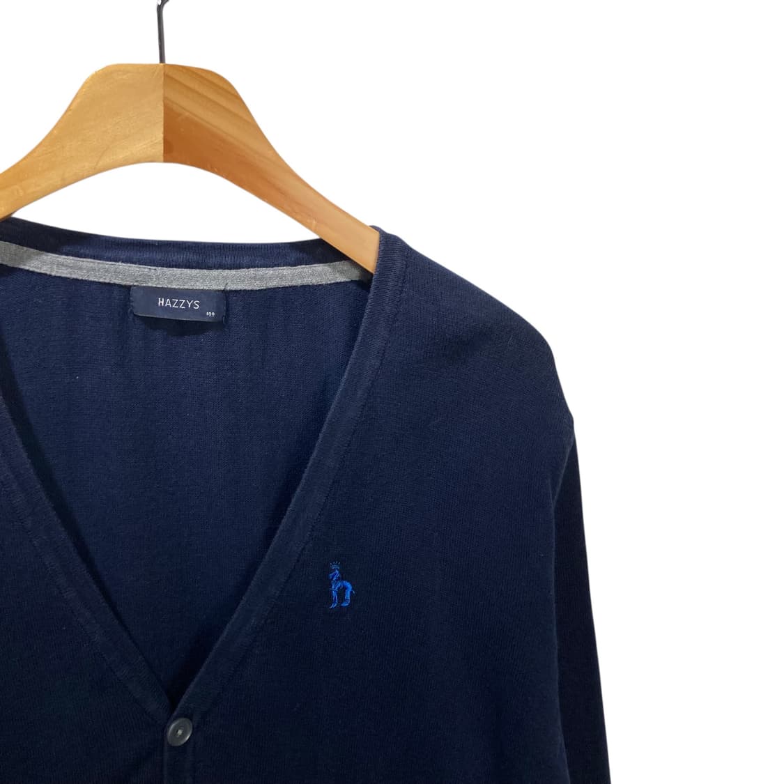 헤지스 패치 네이비 가디건 상품이미지3