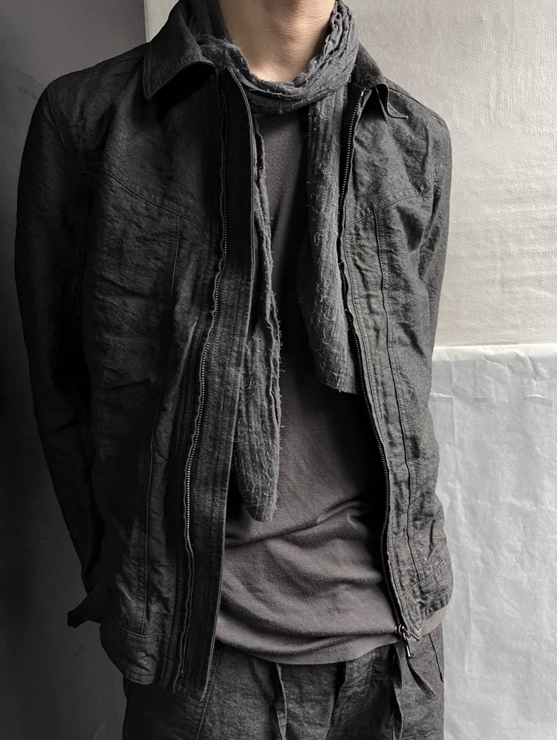 블랙멀 엔도 스카프 endo gray scarf 상품이미지8